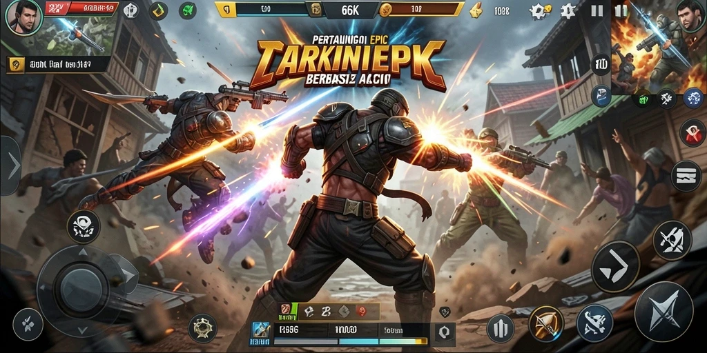 Gameplay menarik dari 66K dengan pertarungan seru dan aksi cepat.