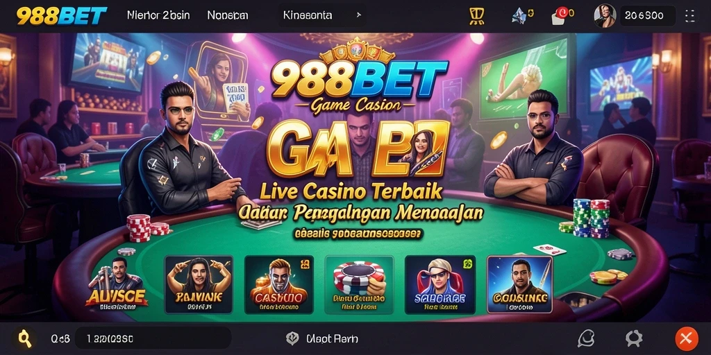 Gameplay Live Casino yang mendebarkan dengan dealer profesional.