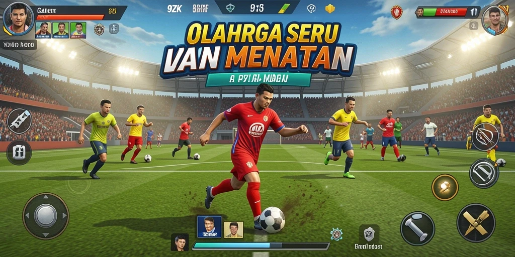 Screenshot menampilkan aksi seru dalam pertandingan olahraga 9ZK.