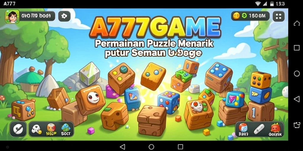 Tampilan antarmuka gameplay yang menawan dan penuh warna.