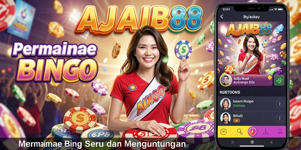 Tampilan gameplay AJAIB88 dengan suasana Bingo yang menyenangkan.