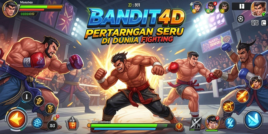Gameplay seru BANDIT4D dengan pertarungan yang intens dan grafis menawan.