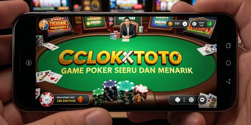 Gameplay seru dalam COLOKTOTO menampilkan aksi poker yang mendebarkan.