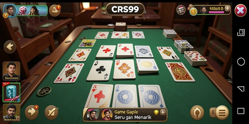 Screenshot gameplay Gaple yang seru di CRS99.
