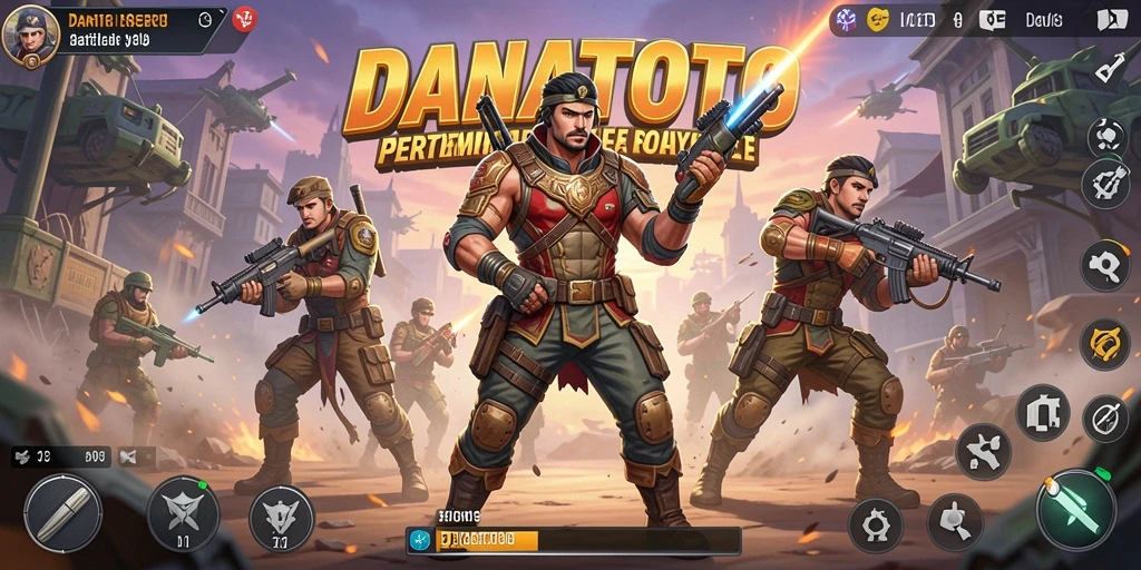 Gameplay epik di arena pertempuran DANATOTO.