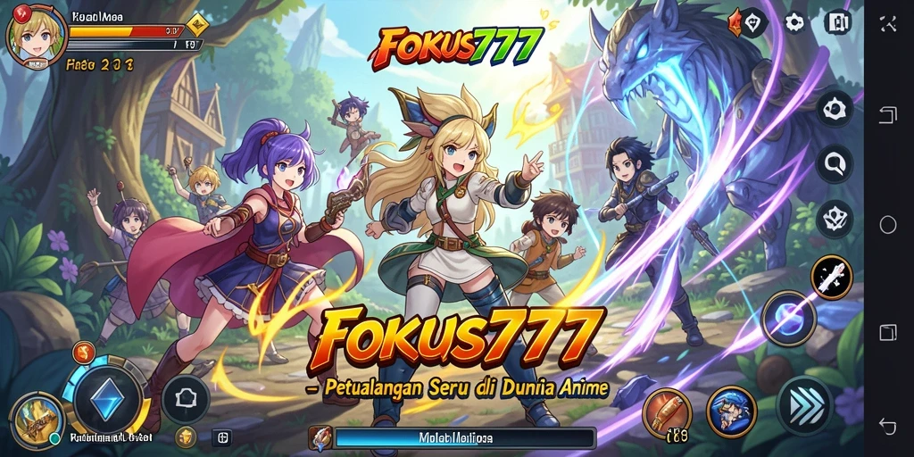 Tampilan gameplay seru dan menarik di dunia Anime.