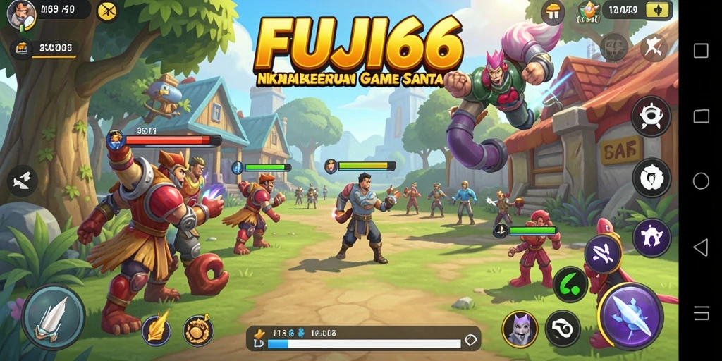 Tampilan gameplay FUJI66 yang menarik dan ceria.