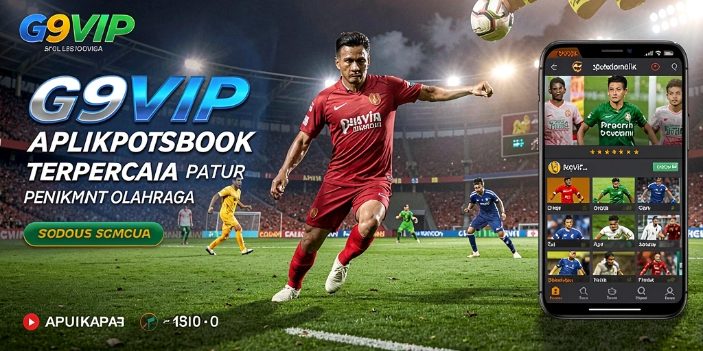Tampilan antarmuka G9VIP yang menarik untuk taruhan olahraga.