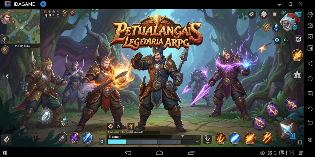 Tampilan gameplay aksi seru di dunia ARPG yang menakjubkan.
