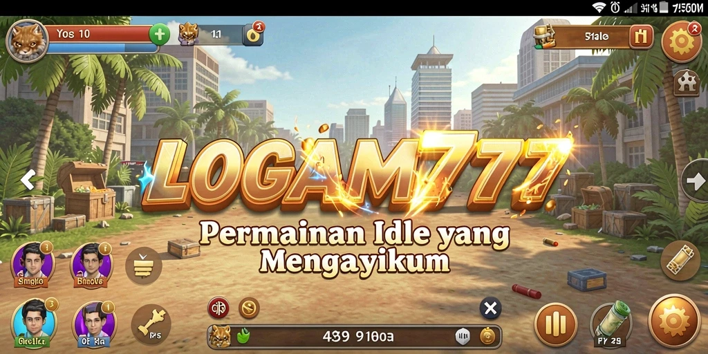 Tampilan gameplay LOGAM777 yang menarik dan penuh warna.