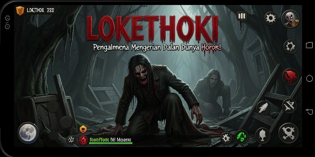 Gameplay menegangkan di dunia horor LOKETHOKI.