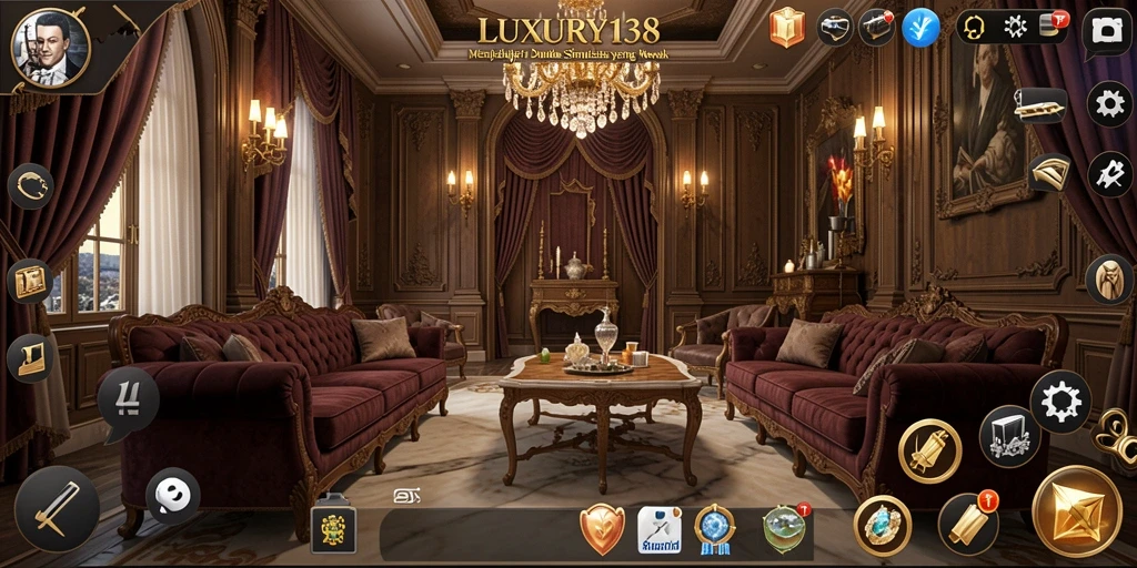 Tangkapan layar dari gameplay LUXURY138 yang menunjukkan fitur simulasi yang mendalam.