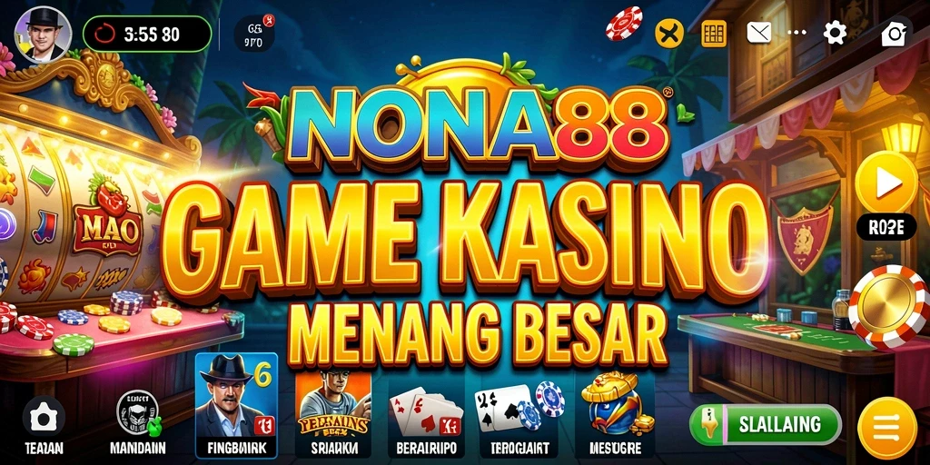 Screenshot NONA88 menampilkan gameplay kasino yang mengasyikkan dan grafis yang menawan.