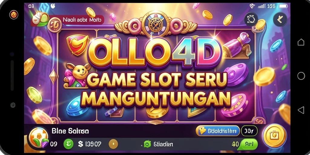 Screenshot gameplay OLLO4D menampilkan mesin slot yang menarik dan penuh warna.