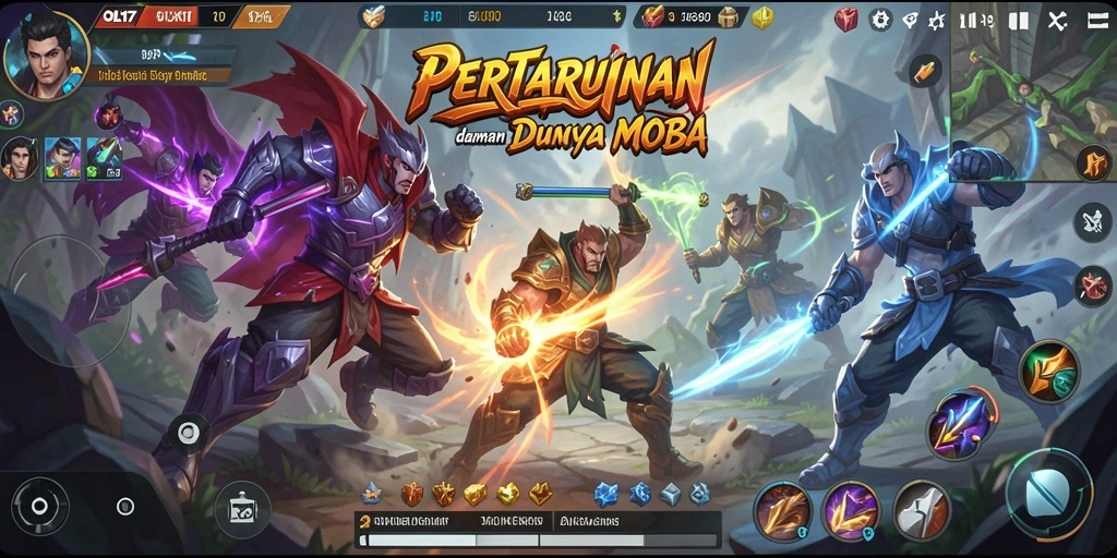 Tampilan aksi gameplay seru dari OLX17 yang menangkap momen epic.