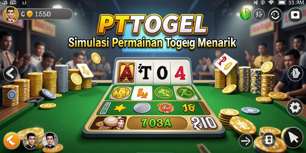 Tampilan gameplay PTTOGEL dengan simulasi togel yang interaktif.