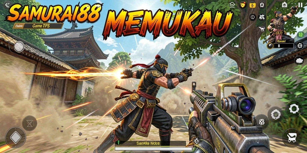 Gameplay epik SAMURAI88 dalam pertempuran TPS yang mendebarkan.