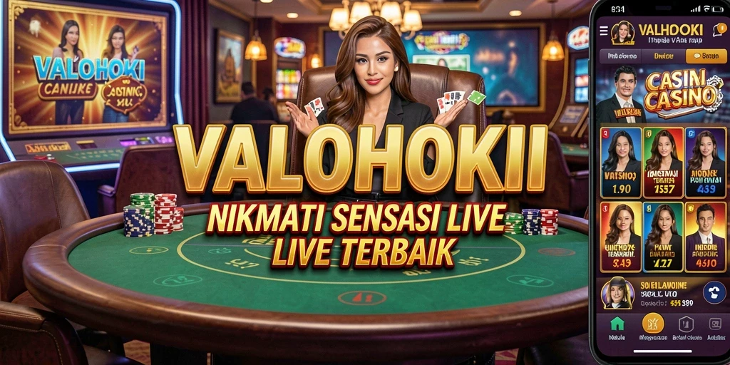 Tampilan gameplay menarik dari VALOHOKI di Live Casino.