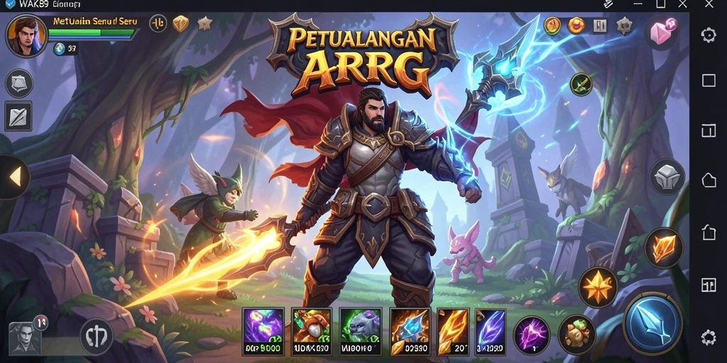 Tampilan gameplay WAK89 yang menegangkan dalam petualangan ARPG.