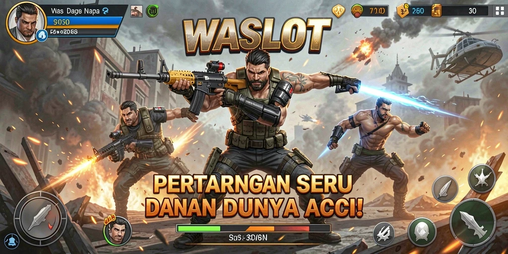 Tampilan seru dari pertarungan di WASLOT dengan aksi yang cepat.